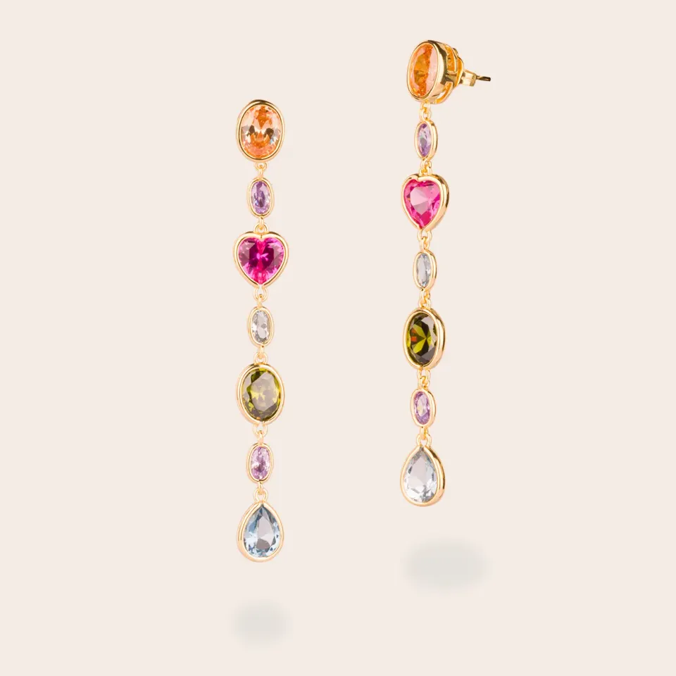 Ultima Edizione Multicolor boucles pendantes couleur formes