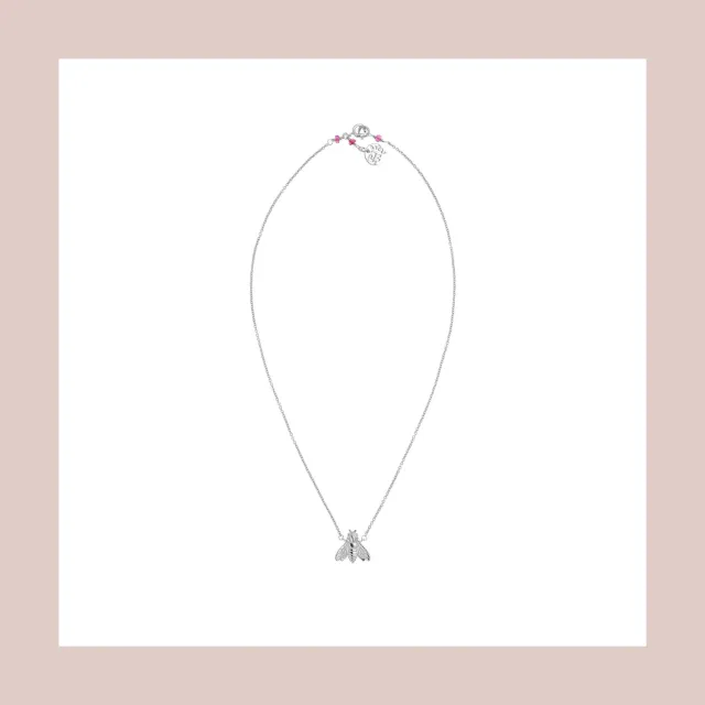 Lorella Tamberi Canal Bee Queen collier abeille zircons rouge