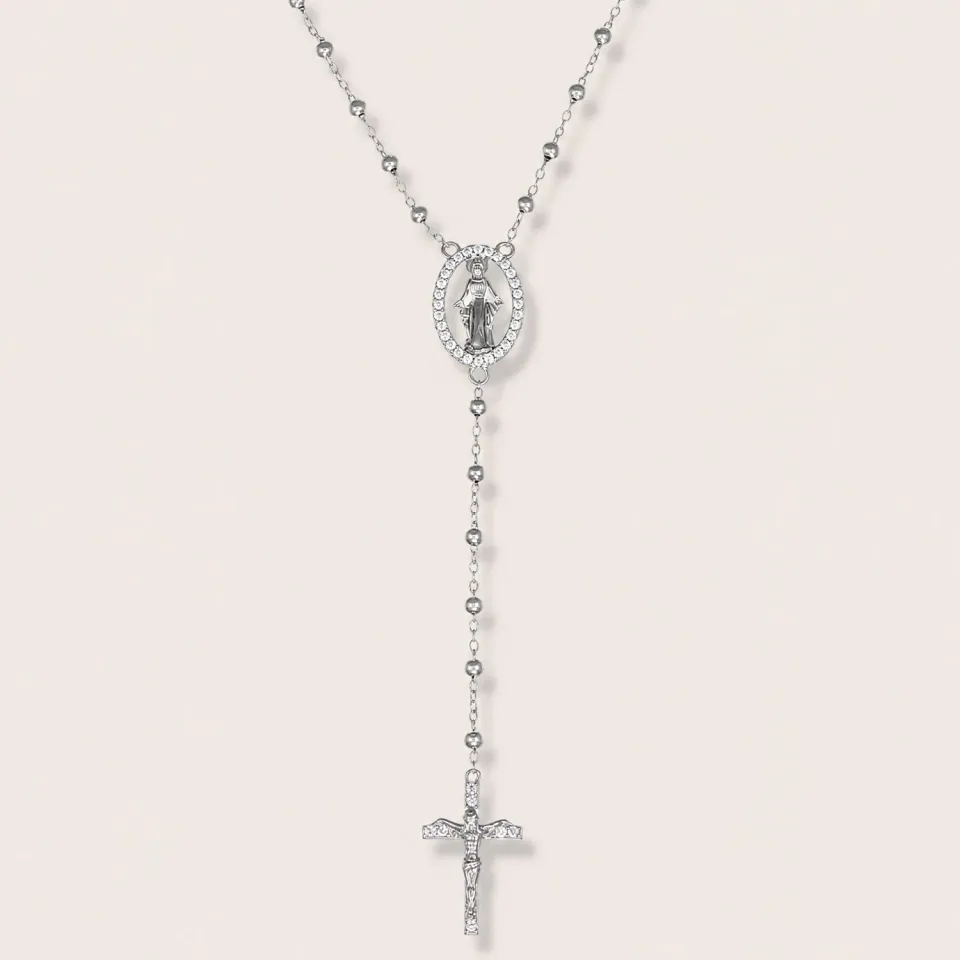 Ultima Edizione Rosario Y collier chaîne zircons