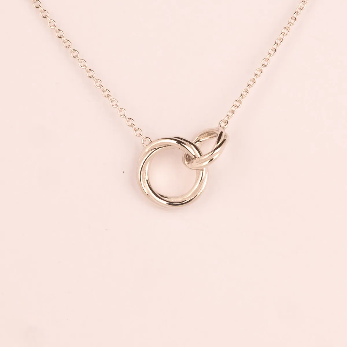 Ultima Edizione double rond lisse collier 2 anneaux