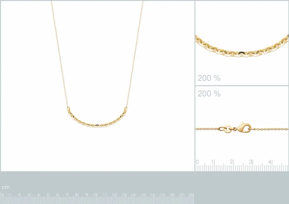 Oriana France collier grosse maille plaqué or 18 carats