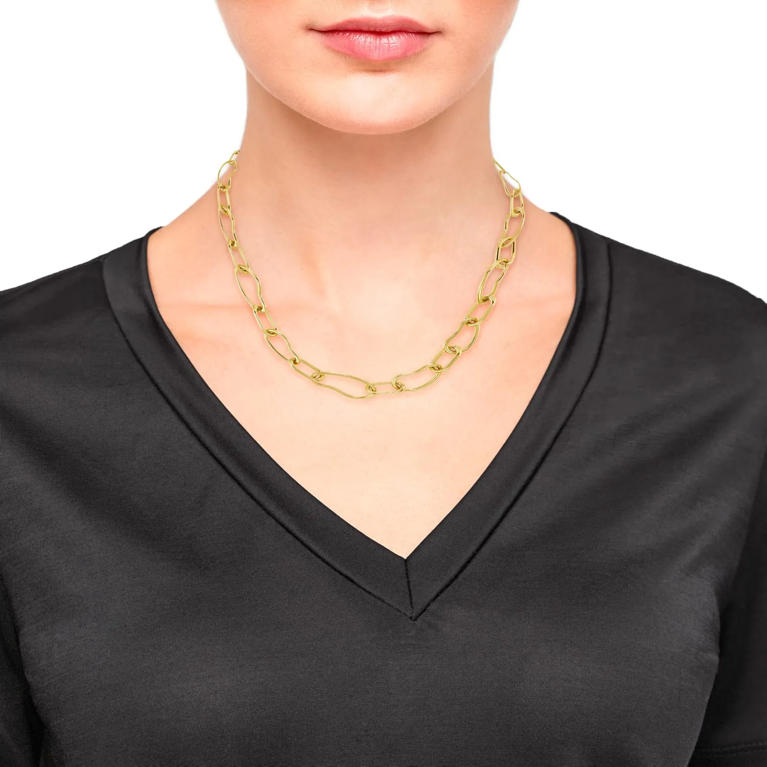 s.Oliver 2034926 collier pendentif doré 42 cm acier inox