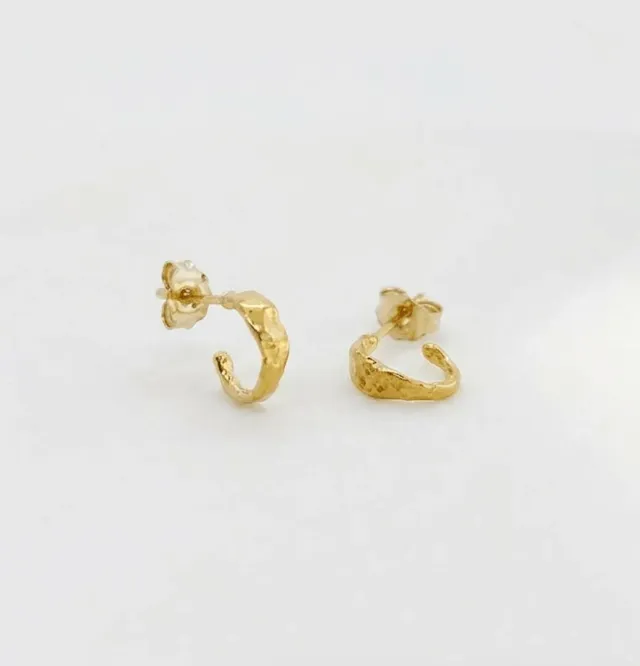 Elise Tsikis Creo boucles d’oreilles or jaune