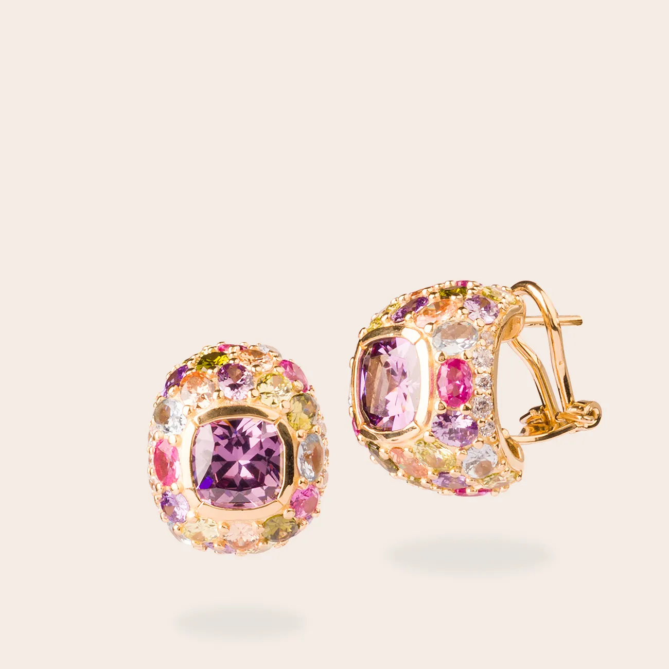 Ultima Edizione Multicolor boucles pierre centrale couleur