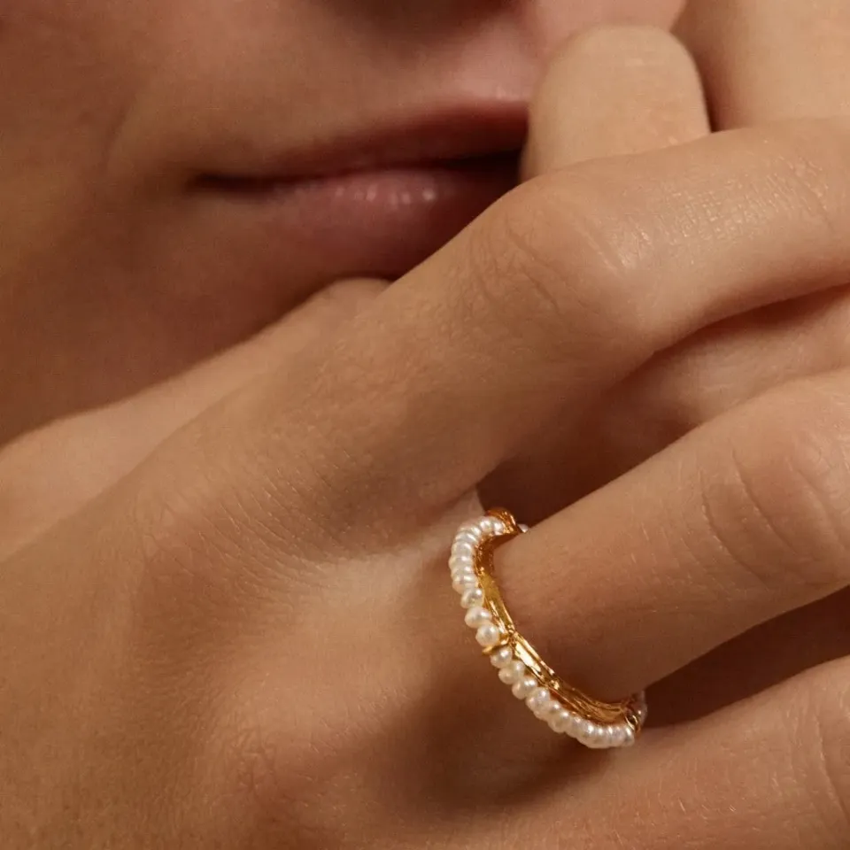 Elise Tsikis Galasa bague perle taille 52