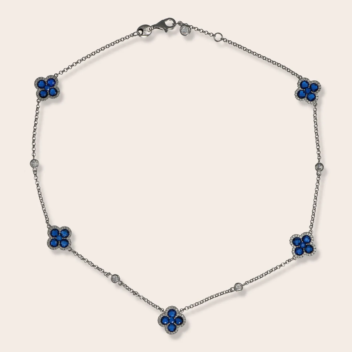 ULTIMA EDIZIONE Flower collier 42 cm mono couleur