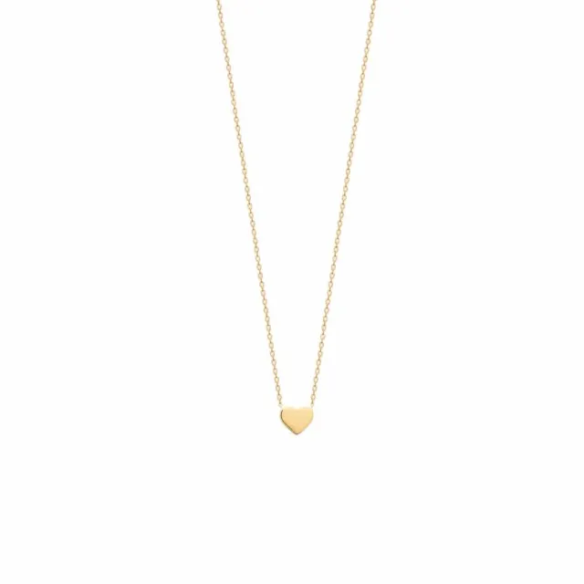 Oriana France petit coeur collier plaqué or hypoallergénique