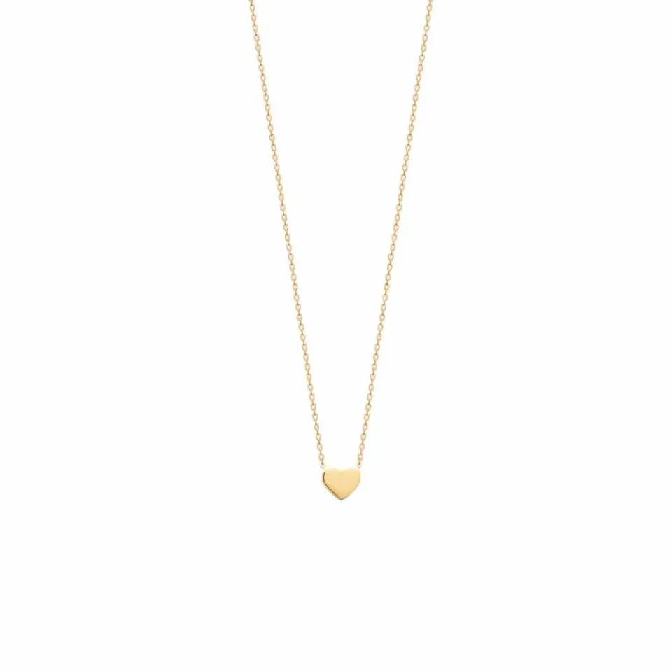 Oriana France petit coeur collier plaqué or hypoallergénique