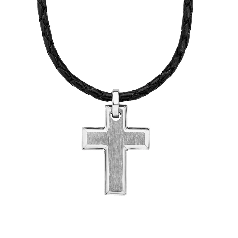 s.Oliver Collier Homme Croix Chaîne Pendentif Cadeau