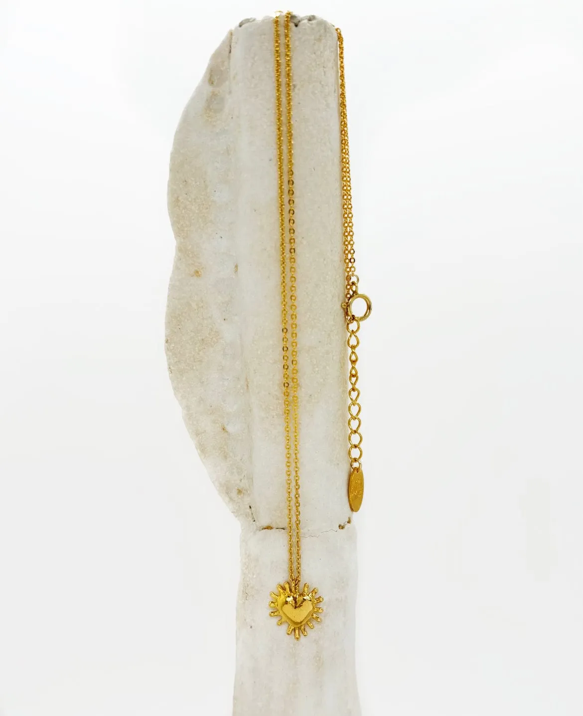 Elise Tsikis Yucatan Esperenza collier coeur or jaune