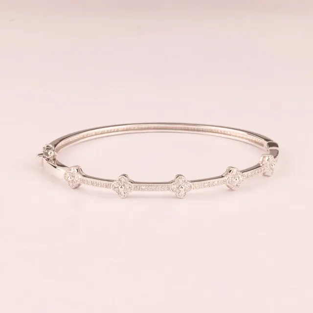 Ultima Edizione 5 Fiori bracelet rigide blanc fleurs