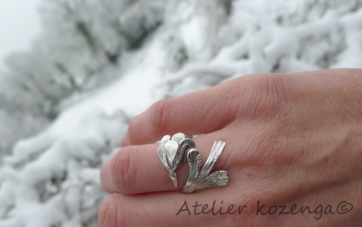 L'Atelier Kozenga Huppé bague argent oiseau
