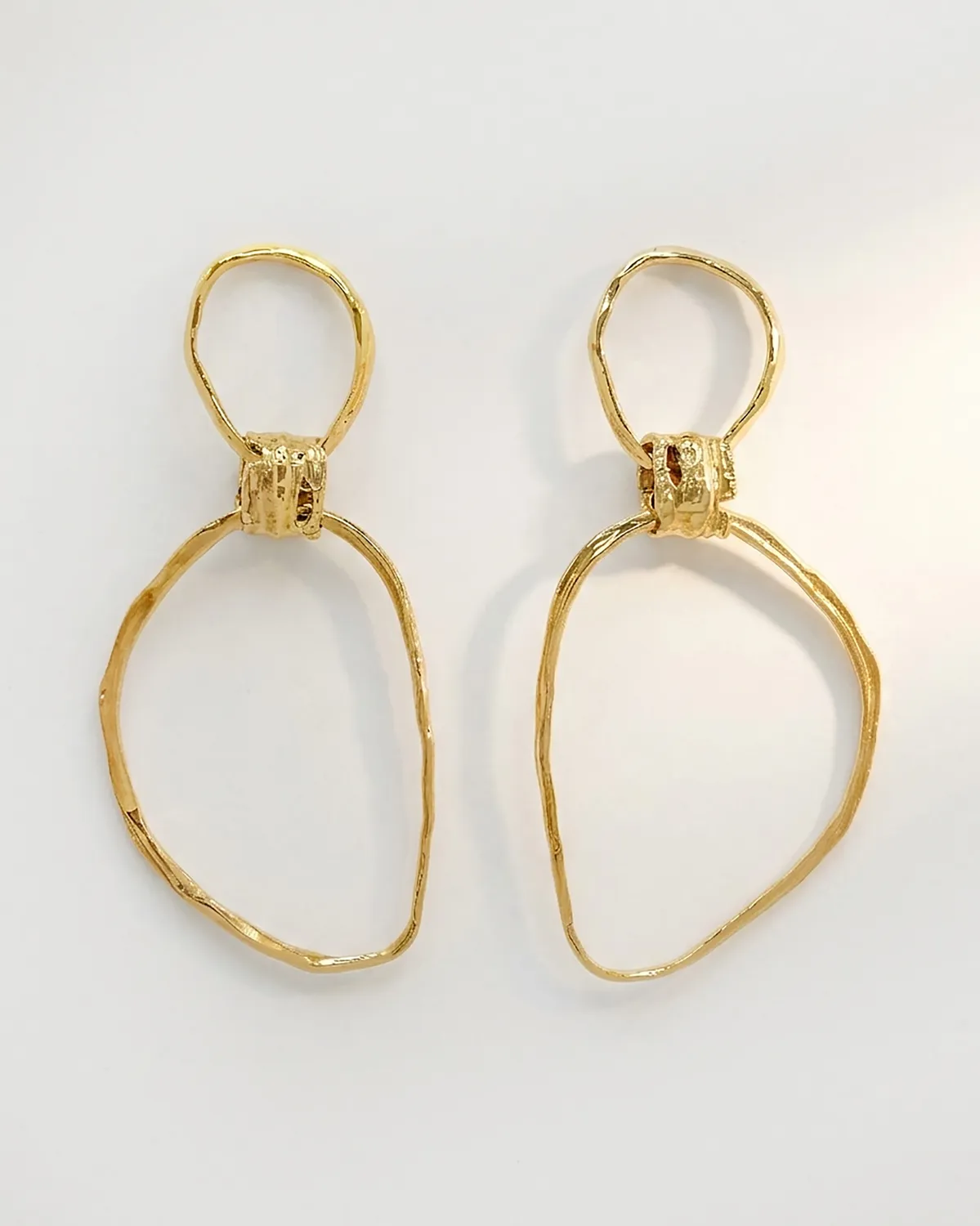 Elise Tsikis Mysore boucles or jaune 7 cm