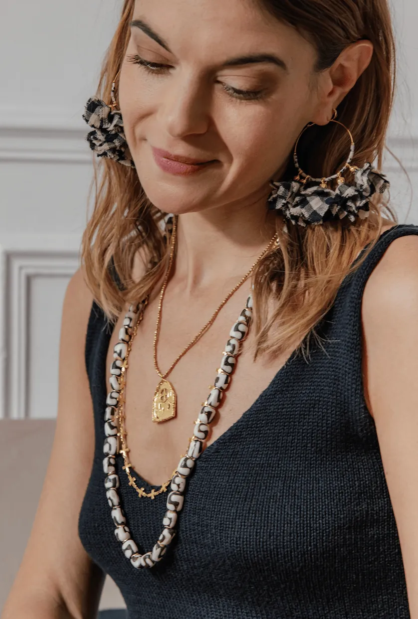 Elise Tsikis Attali collier doré fantaisie femme