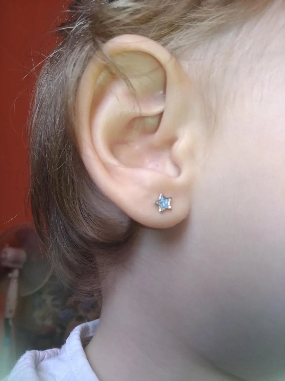 s.Oliver clous fille argent étoile bleue cristal