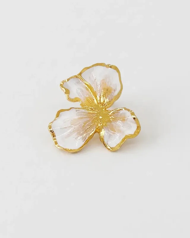 Elise Tsikis Eresos earcuff fleur émaillée
