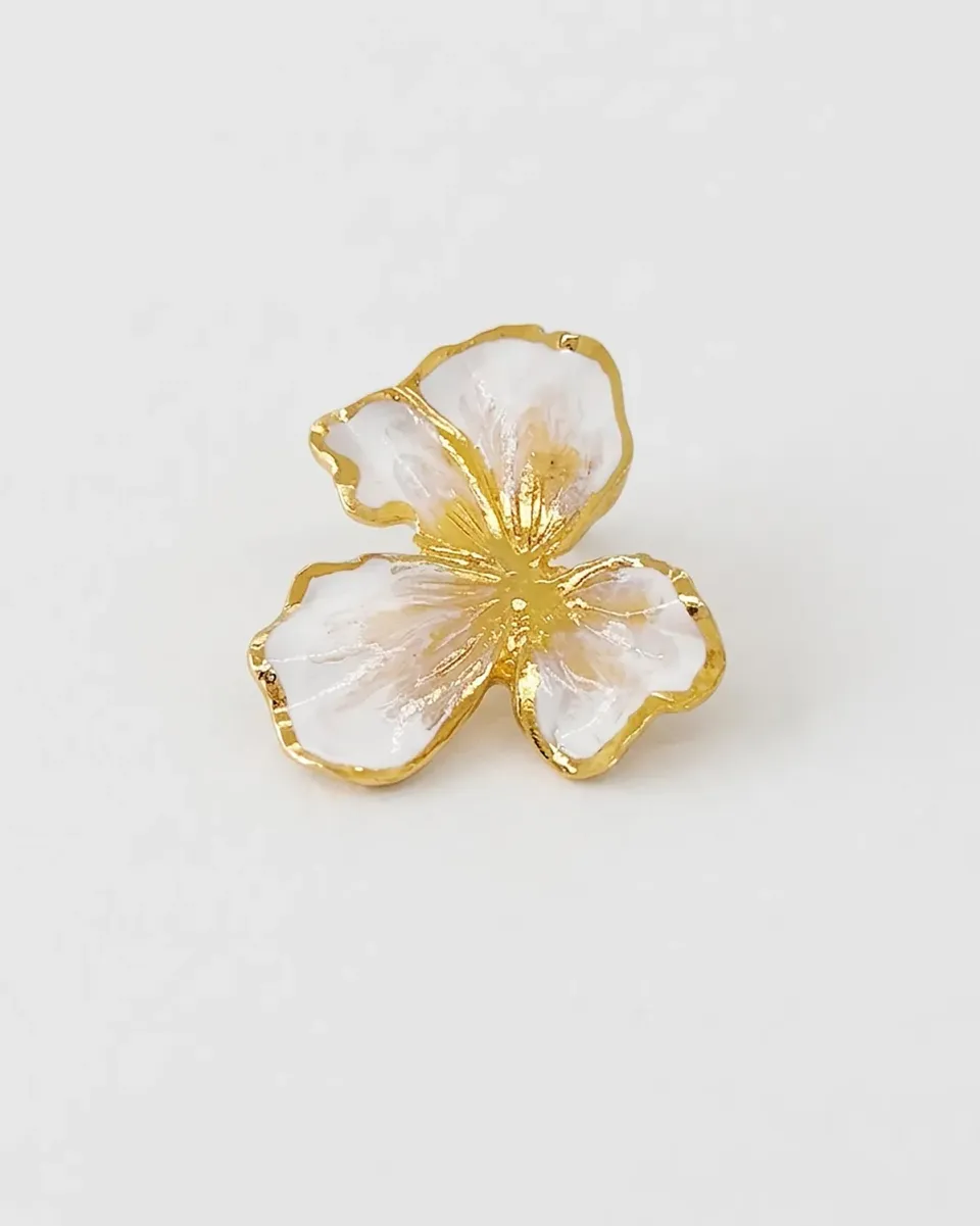 Elise Tsikis Eresos earcuff fleur émaillée