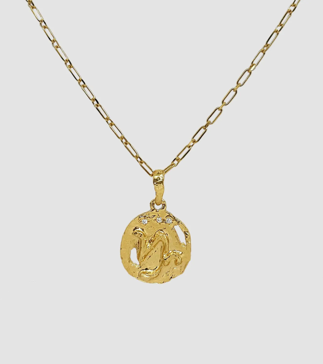 Elise Tsikis Astrologia collier Bélier zircons blancs