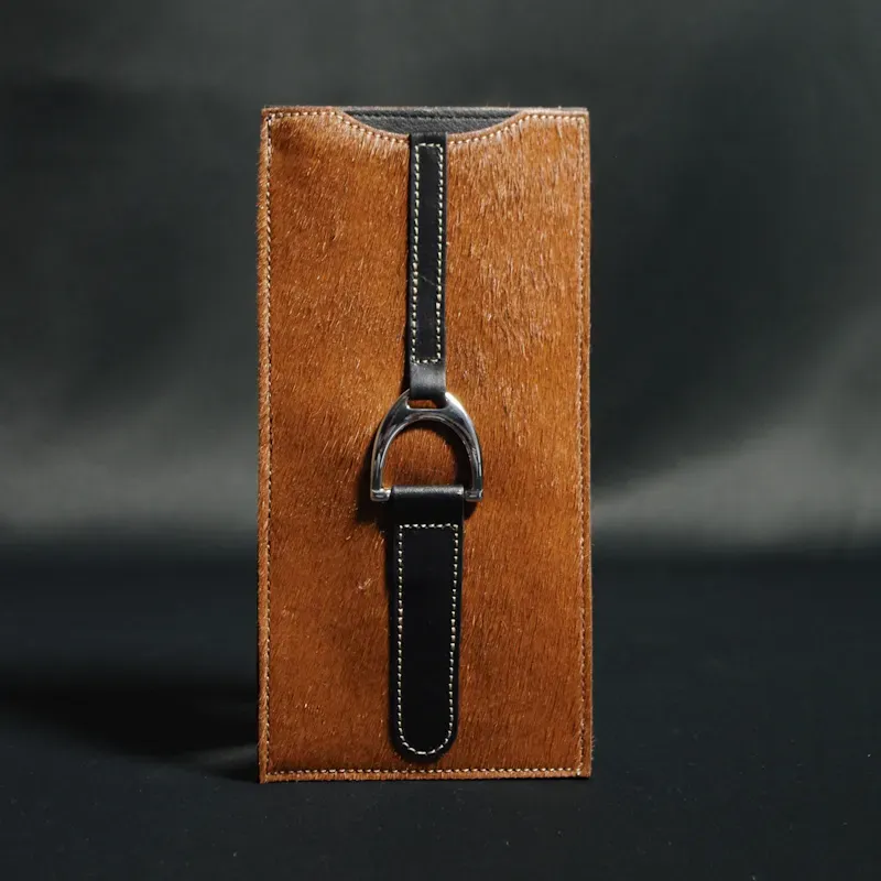 Secret de Cuir étui étrier camel cuir 9x19 cm