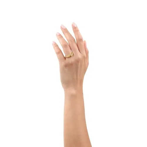 s.Oliver bague femme acier doré taille 54/17
