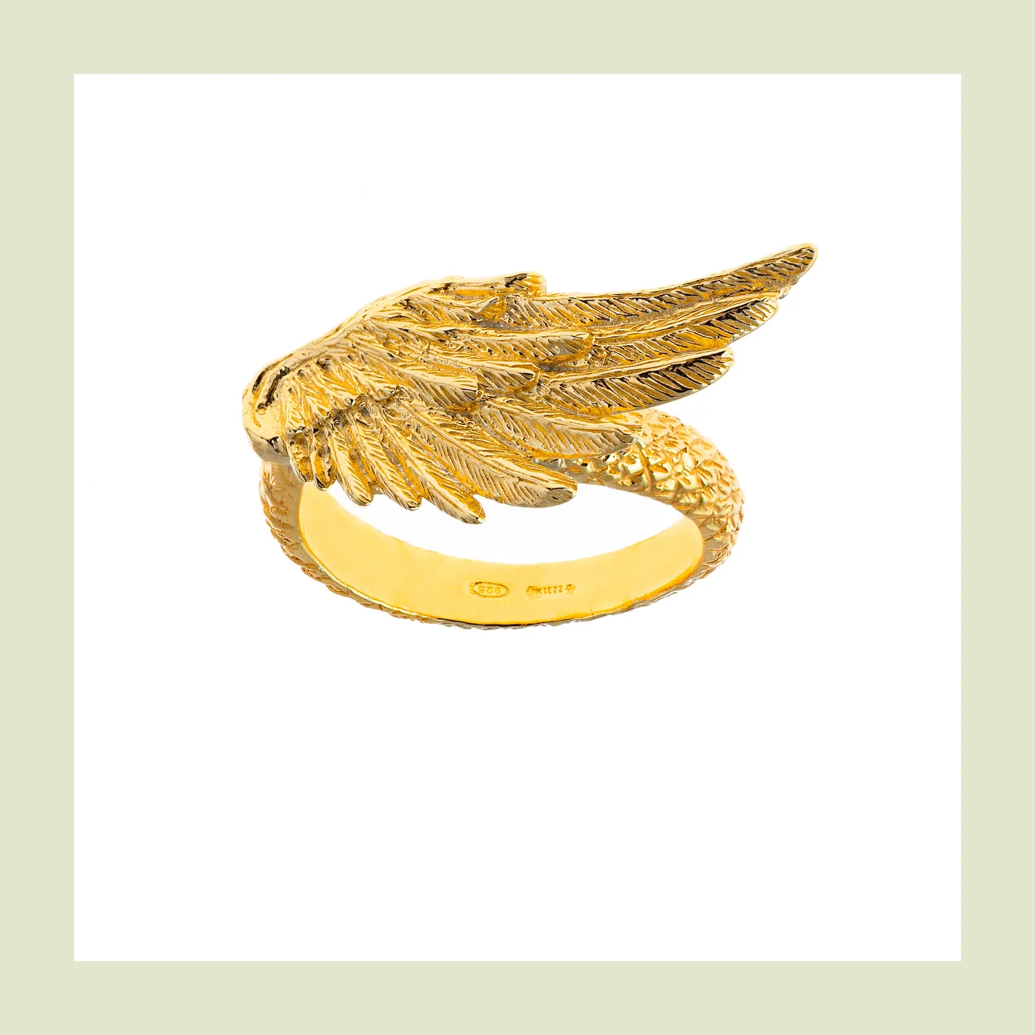 Lorella Tamberi Canal Artemis Wing bague dorée ajustable