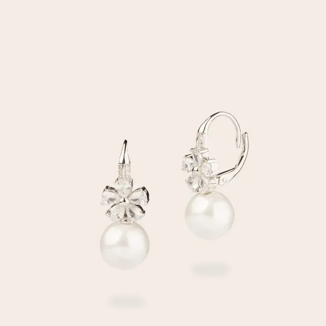 Ultima Edizione Fiore boucles d’oreilles fleur perle