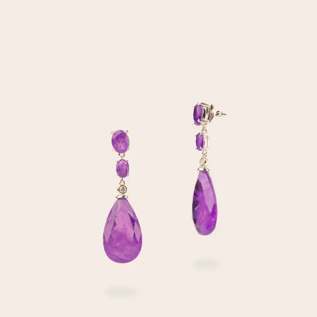 Ultima Edizione Ovali boucles pendantes goutte couleur