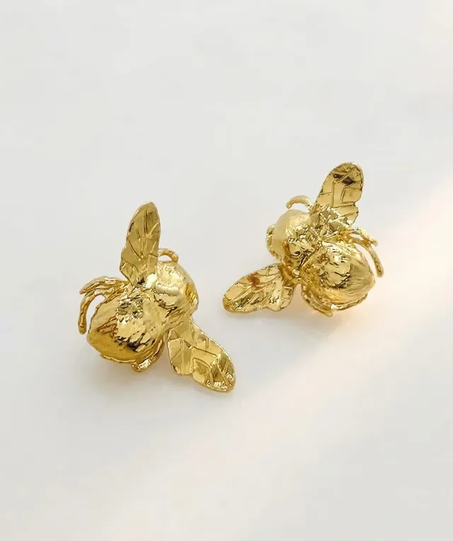 Elise Tsikis Abel boucles d'oreilles or jaune
