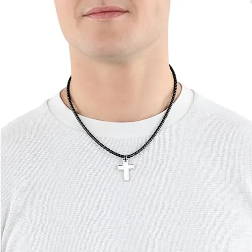 s.Oliver Collier Homme Croix Chaîne Pendentif Cadeau