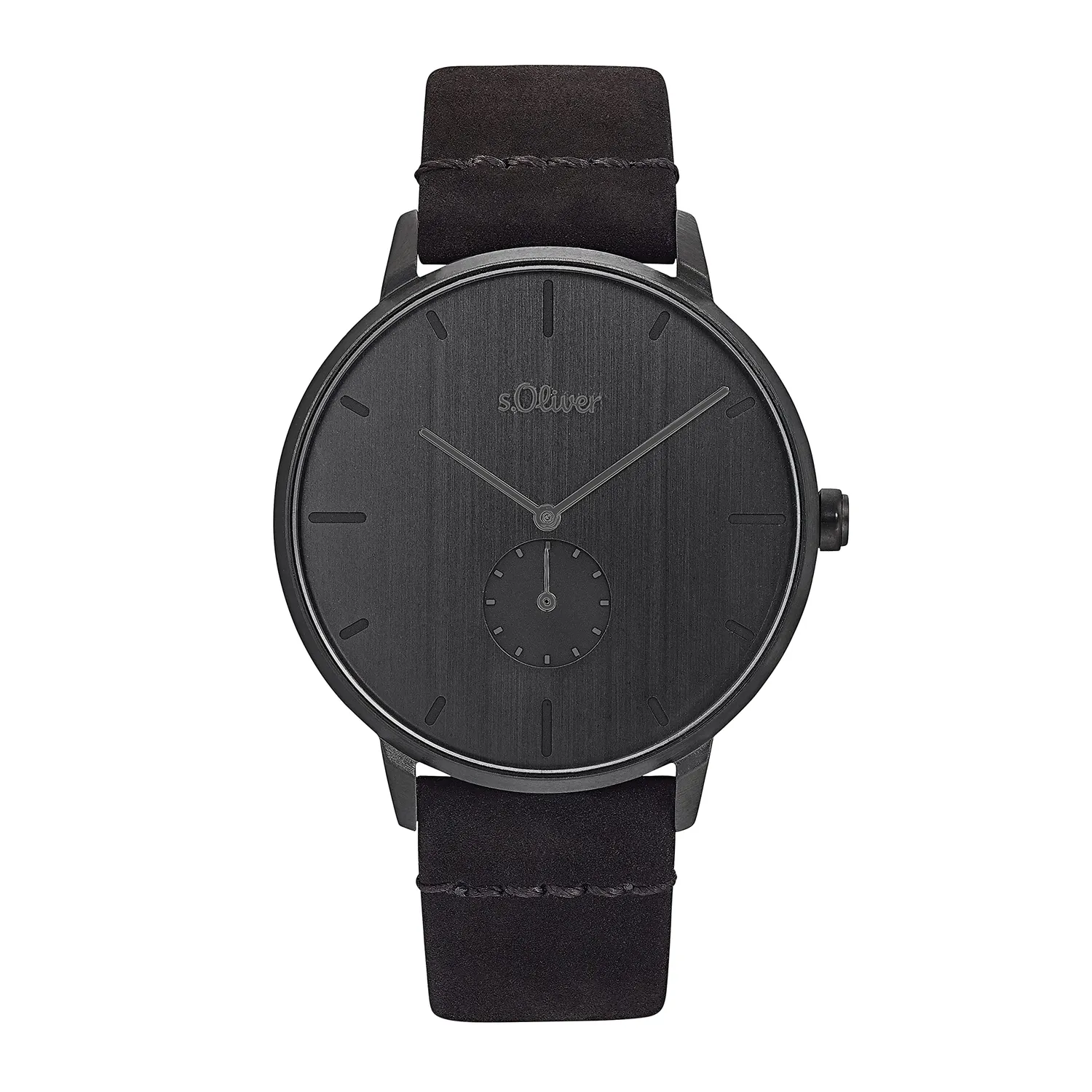 s.Oliver Montre homme argenté cadran beige quartz poli