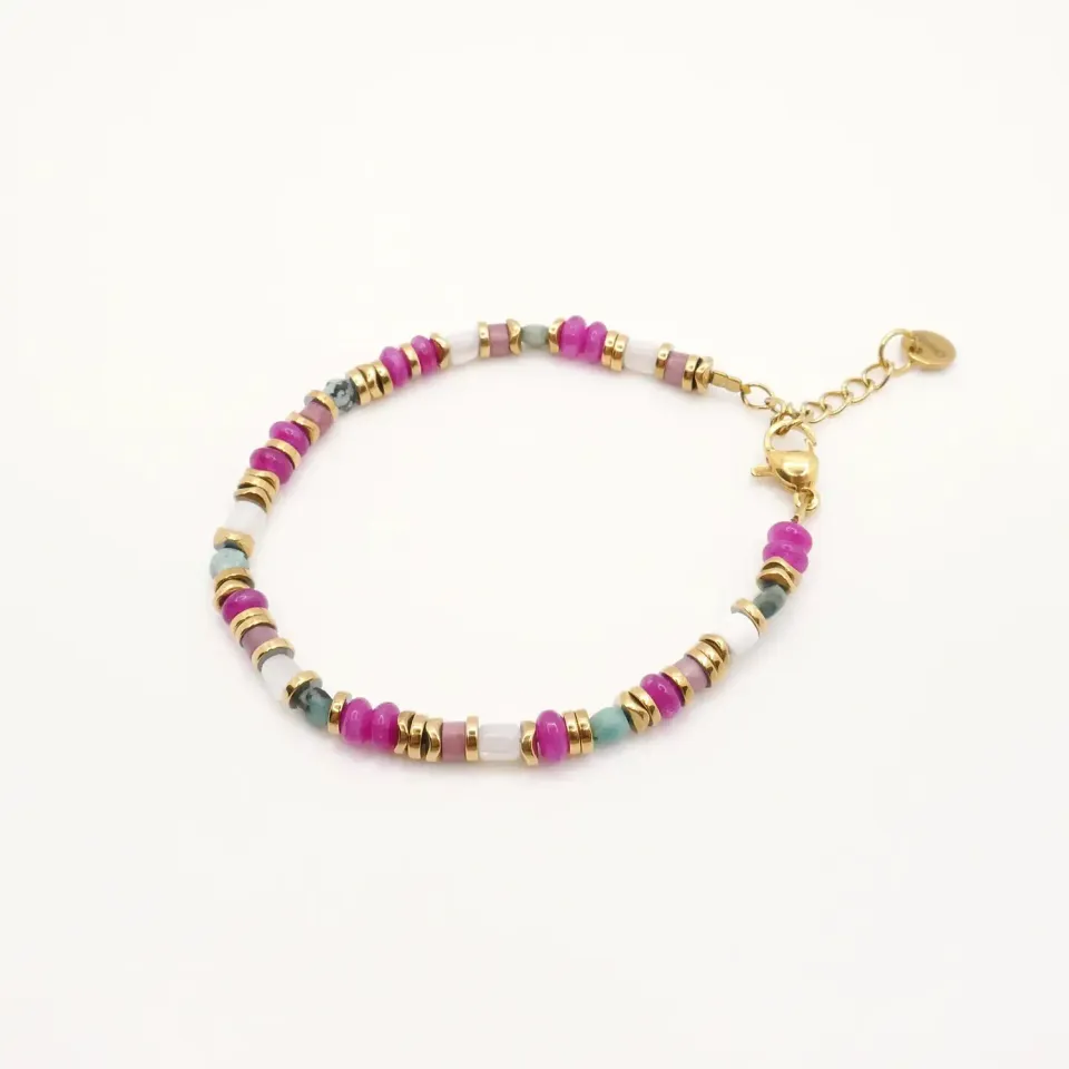 Cloralys Aria bracelet perles naturelles 15 cm
