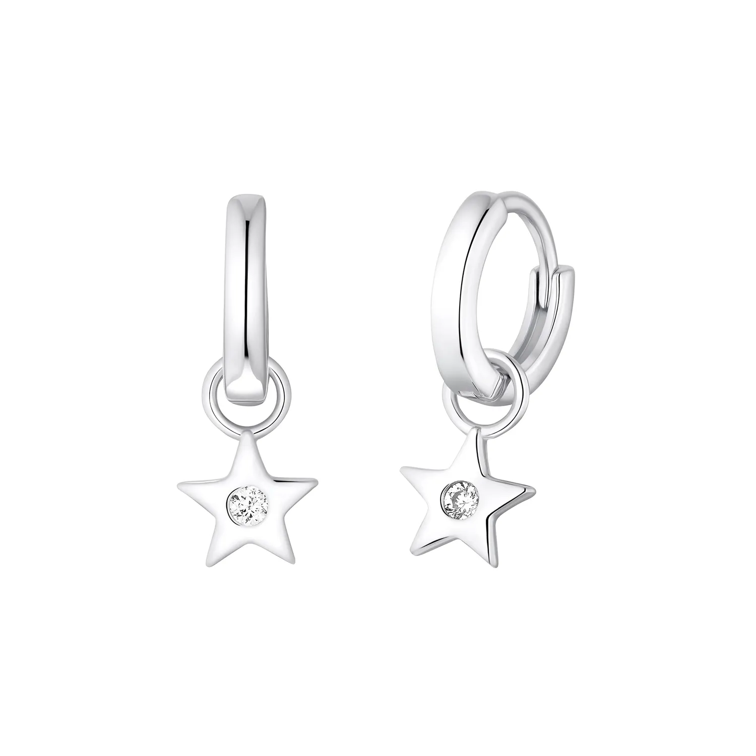 s.Oliver créoles fille argent classique zircon