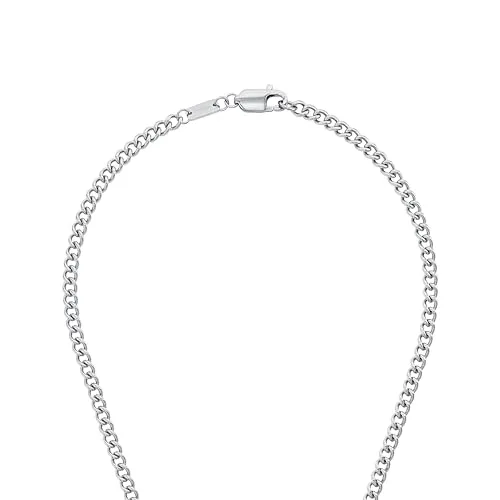 s.Oliver Collier Homme Pendentif Croix Acier Argenté