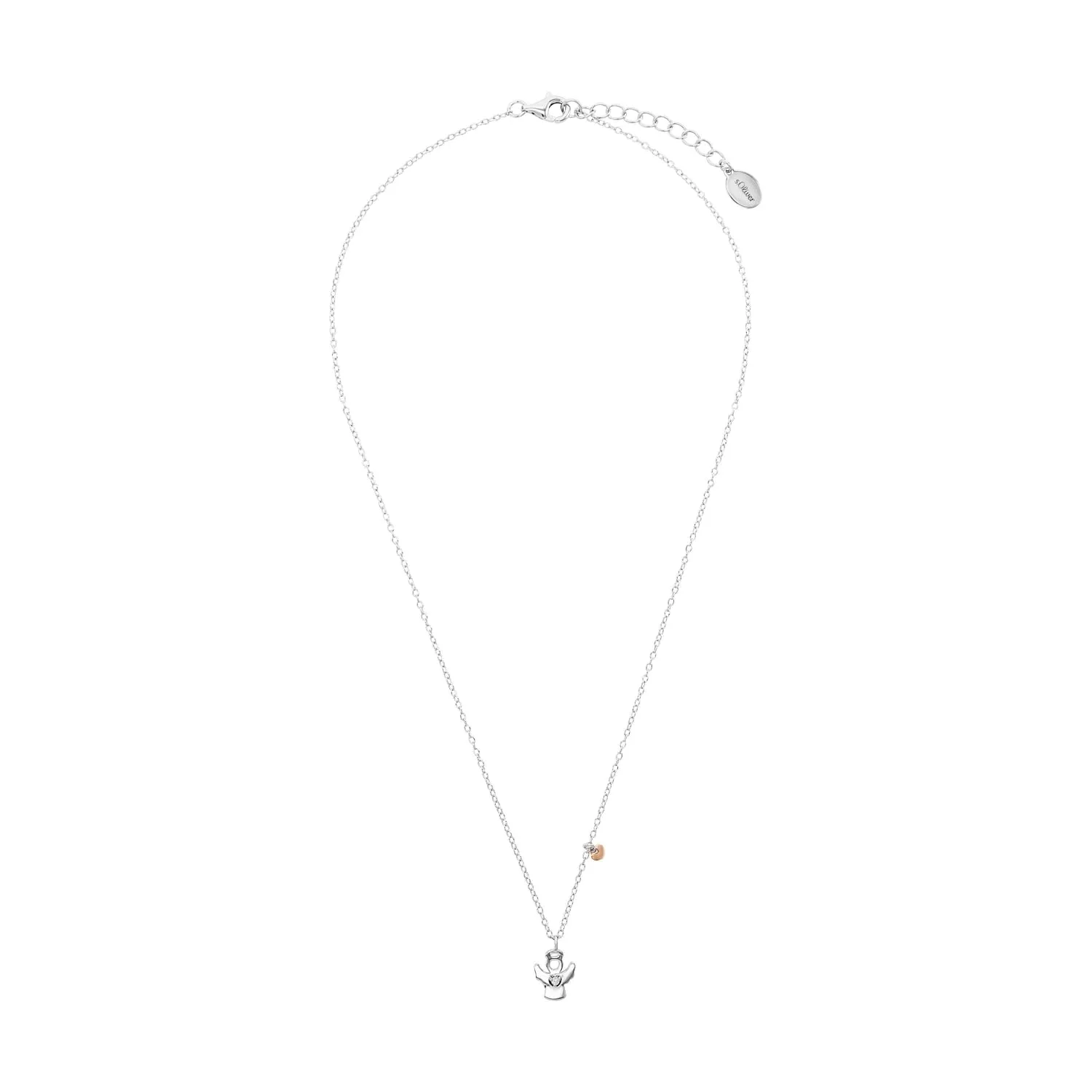 s.Oliver Collier enfant argent 925 ange zircone 37+3 cm