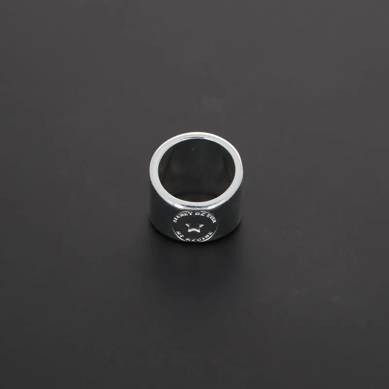 Secret de Cuir N°1309 Bague 3 Étoiles Réglable Argent