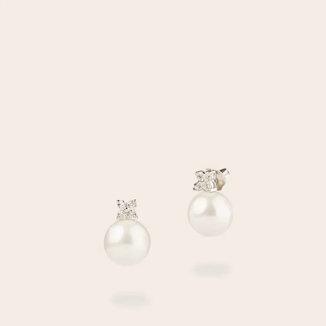 Ultima Edizione Quadrifoglio boucles trèfle perle 12 mm