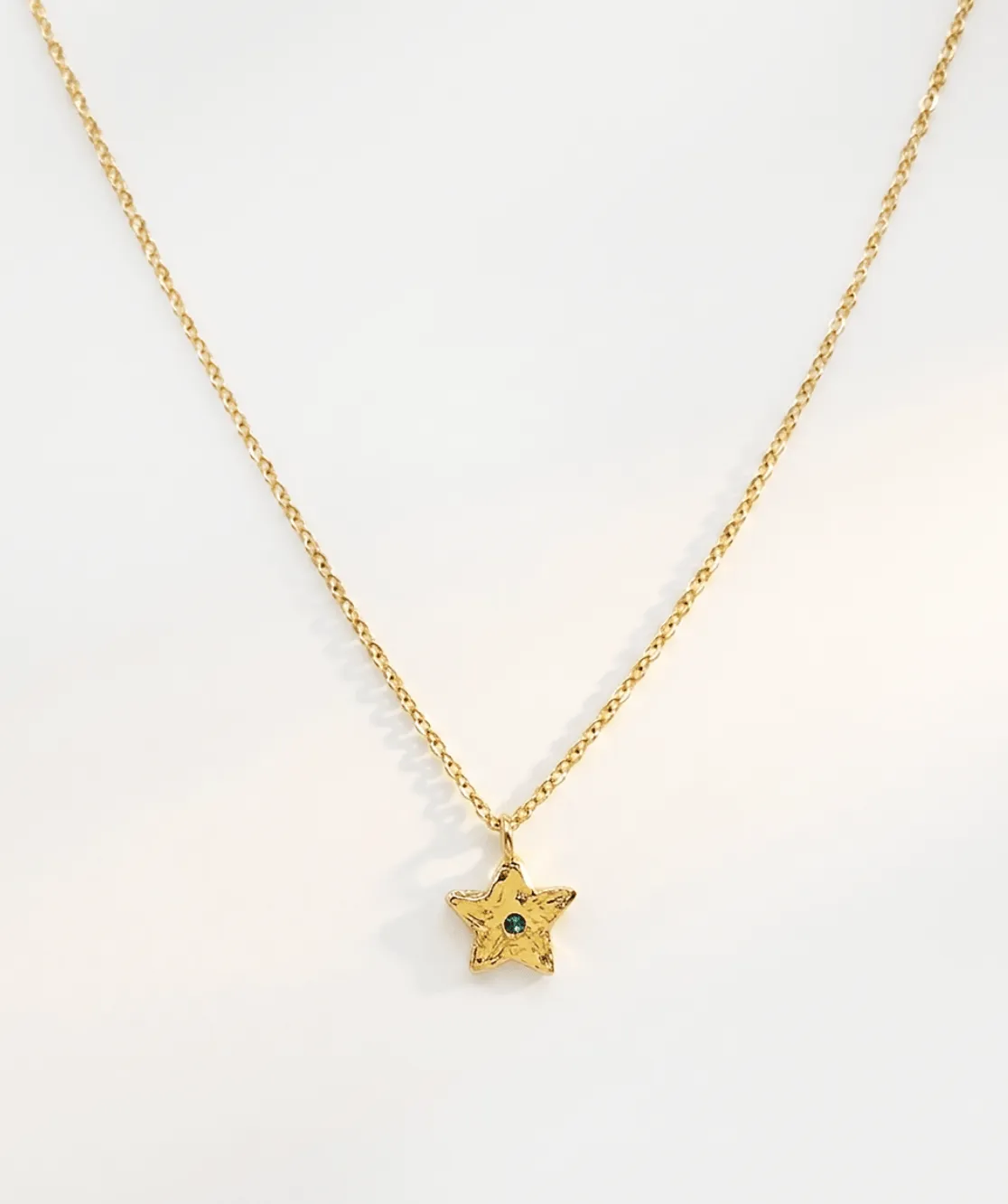 Elise Tsikis Waco collier étoile cristal blanc 40 cm