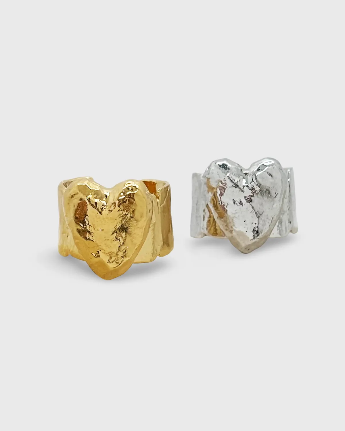 Elise Tsikis Egra bague coeur réglable or jaune