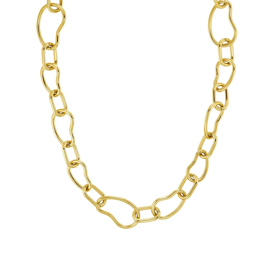 s.Oliver 2034926 collier pendentif doré 42 cm acier inox