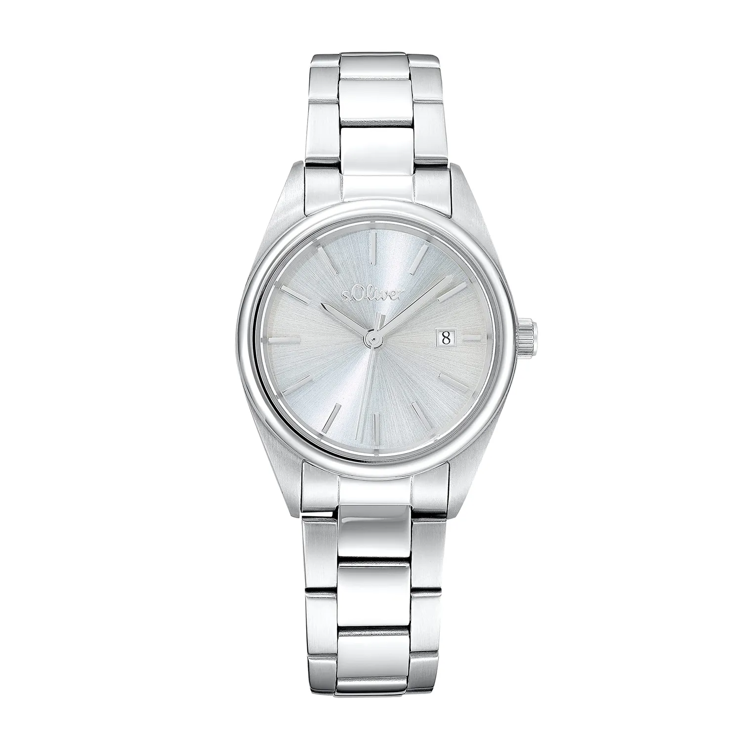 s.Oliver montre femme acier rosé cadran noir