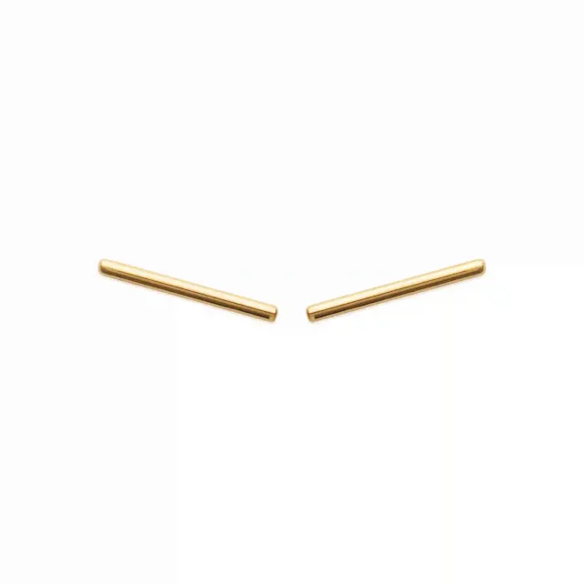 Oriana France boucles d’oreilles barrette plaqué or hypoallergénique