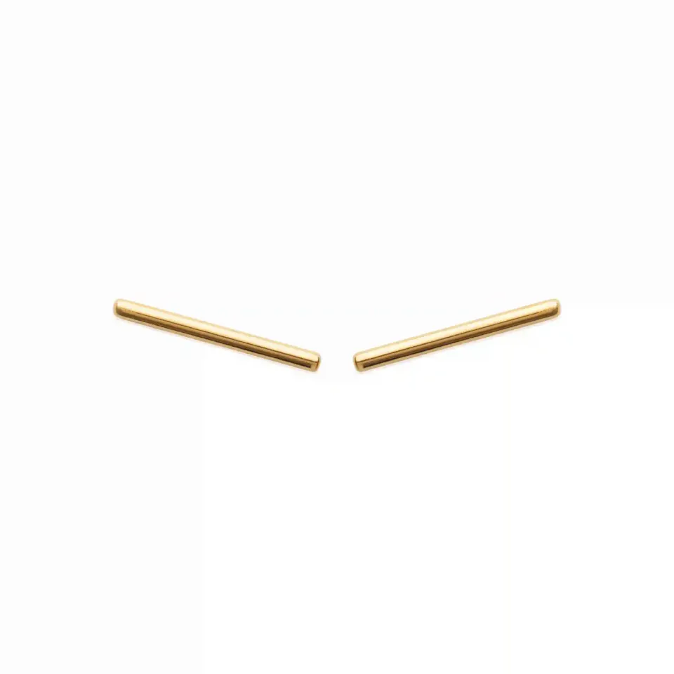 Oriana France boucles d’oreilles barrette plaqué or hypoallergénique