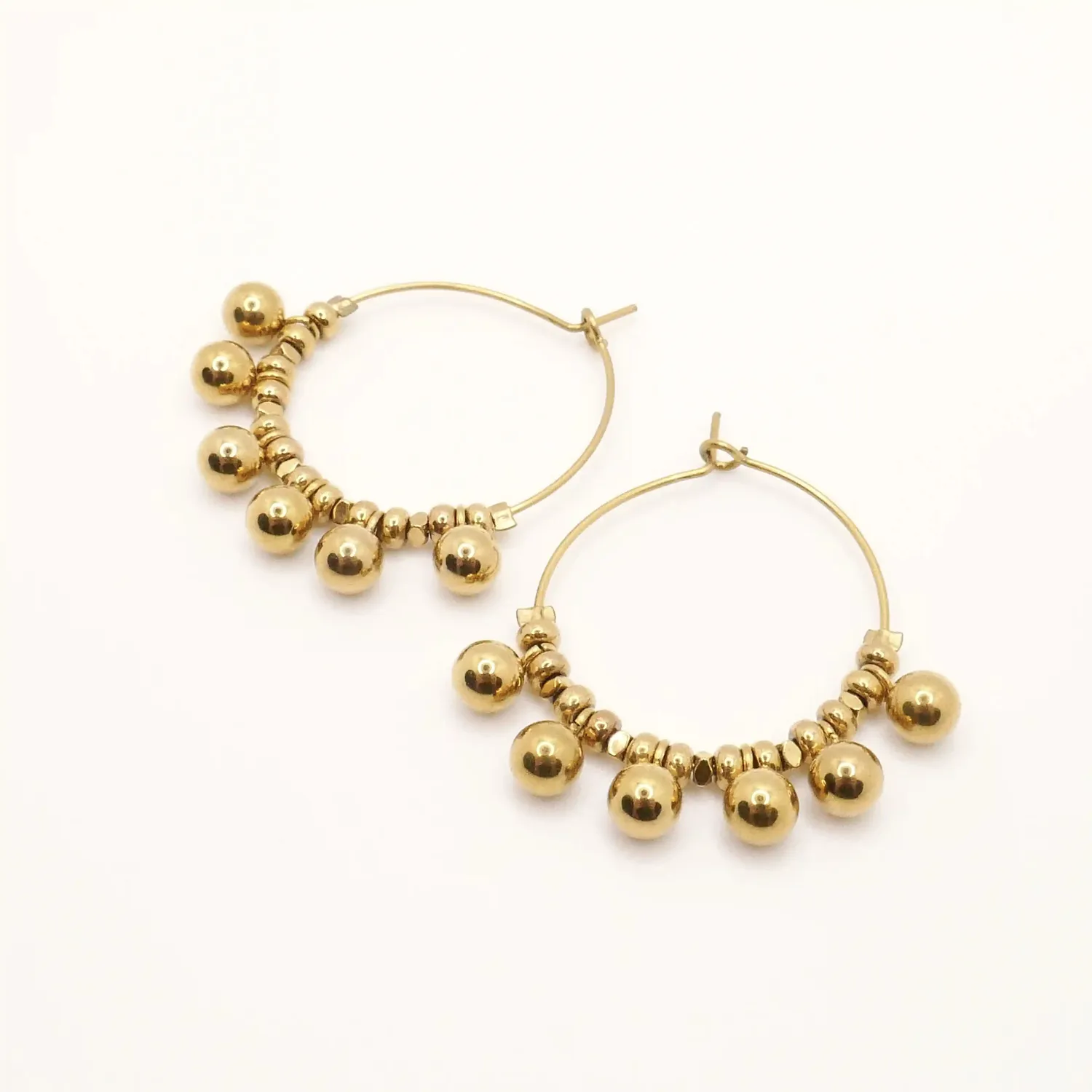 Cloralys Elvira boucles d’oreilles créoles 2,5 cm doré