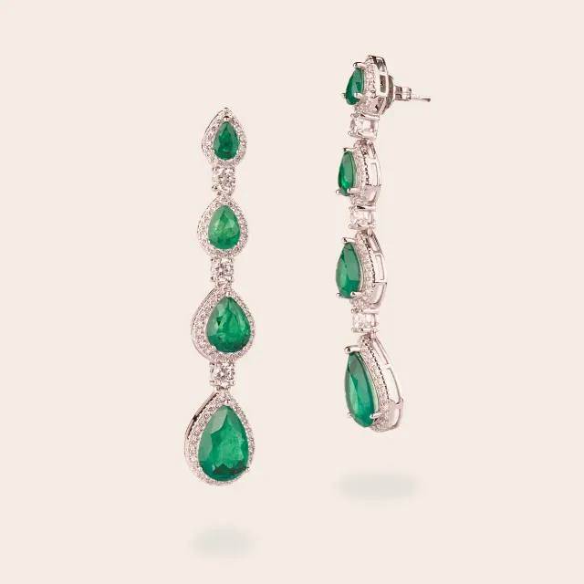 Ultima Edizione Zirconi boucles pendantes couleur