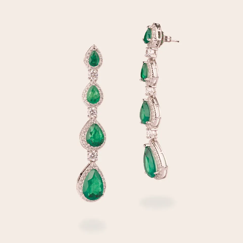 Ultima Edizione Zirconi boucles pendantes couleur