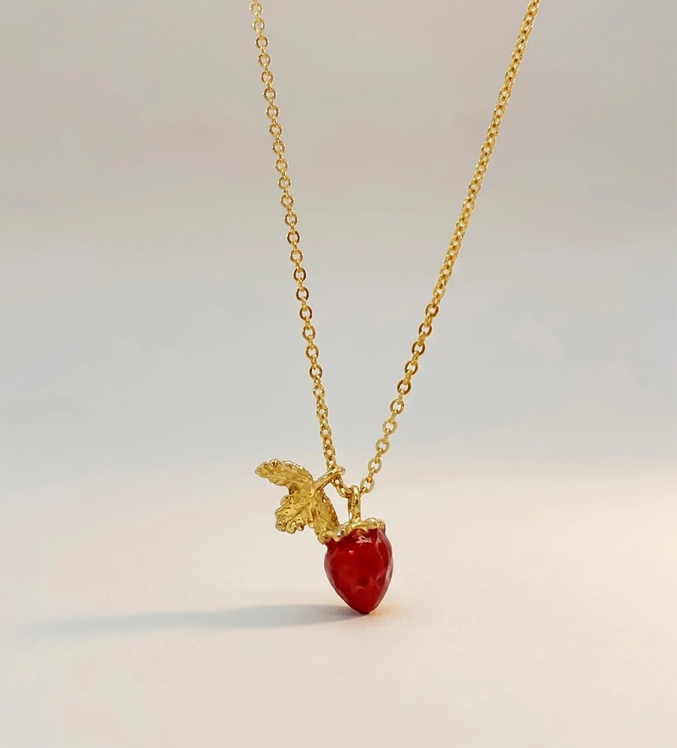 Elise Tsikis Fraisis collier doré femme or jaune 40 cm