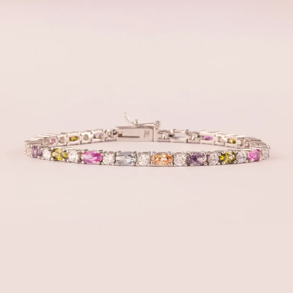 ULTIMA EDIZIONE tennis mini ovales couleur bracelet
