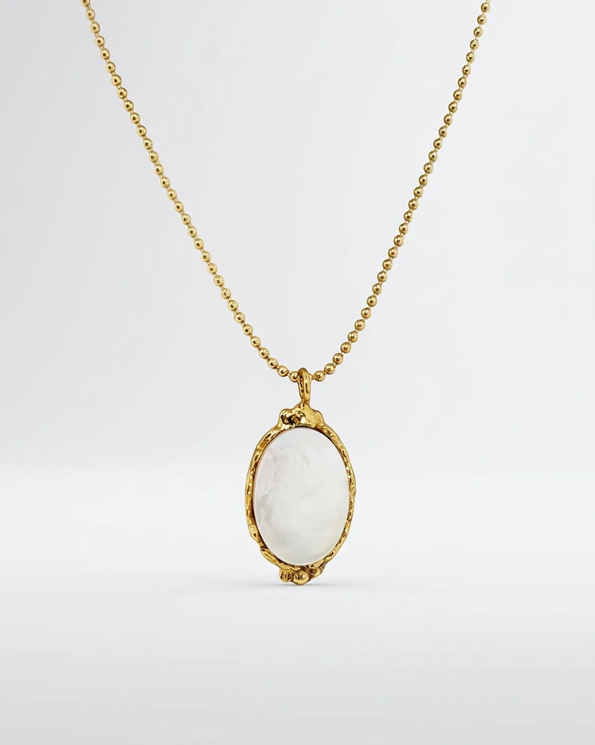 Elise Tsikis Despina collier perlé turquoise doré