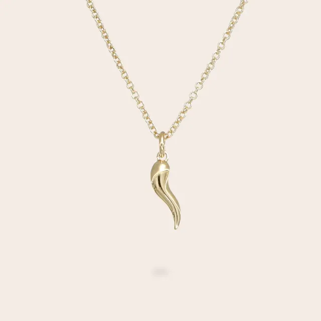 Ultima Edizione Lucky Horn Small collier corne lisse