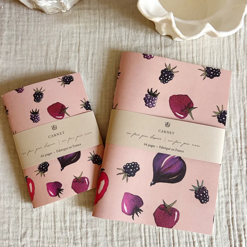 Elise Tsikis Catherine carnets fruits A5 + A6 lot de 2
